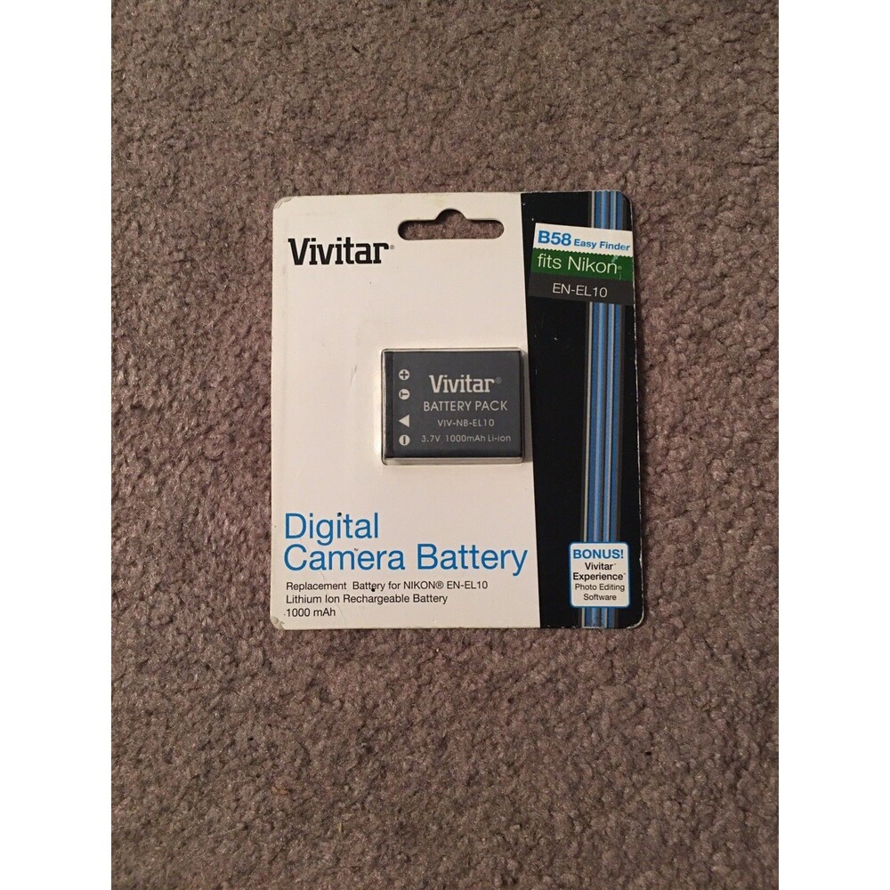 Vivitar Digital Camera Battery For Nikon EN-EL10 New B58